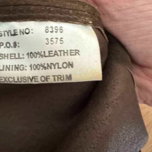 Margaret Godfrey Vintage Brown Leather Short Sleeve Button Down Shirt L - Picture 8 of 9